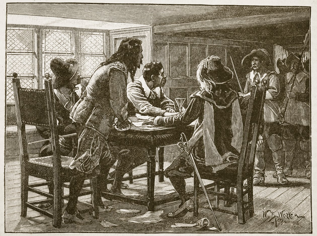 Verhaftung der Verschwörer in der Mermaid, Illustration aus 