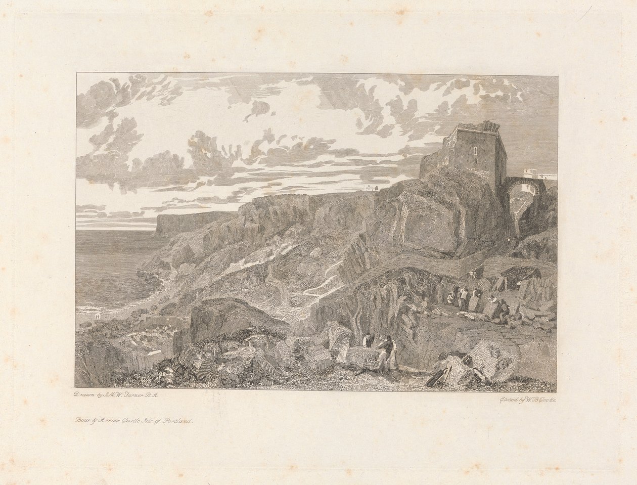 Bogen- und Pfeilschloss, Isle of Portland von William Bernard Cooke