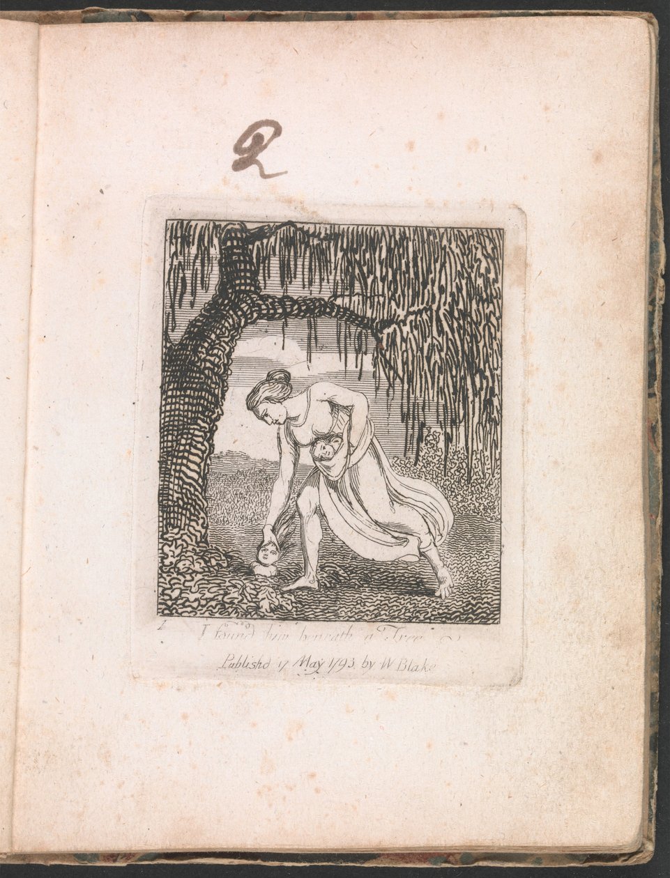 Für Kinder. Die Tore des Paradieses, Tafel 3, Ich fand ihn unter einem Baum von William Blake