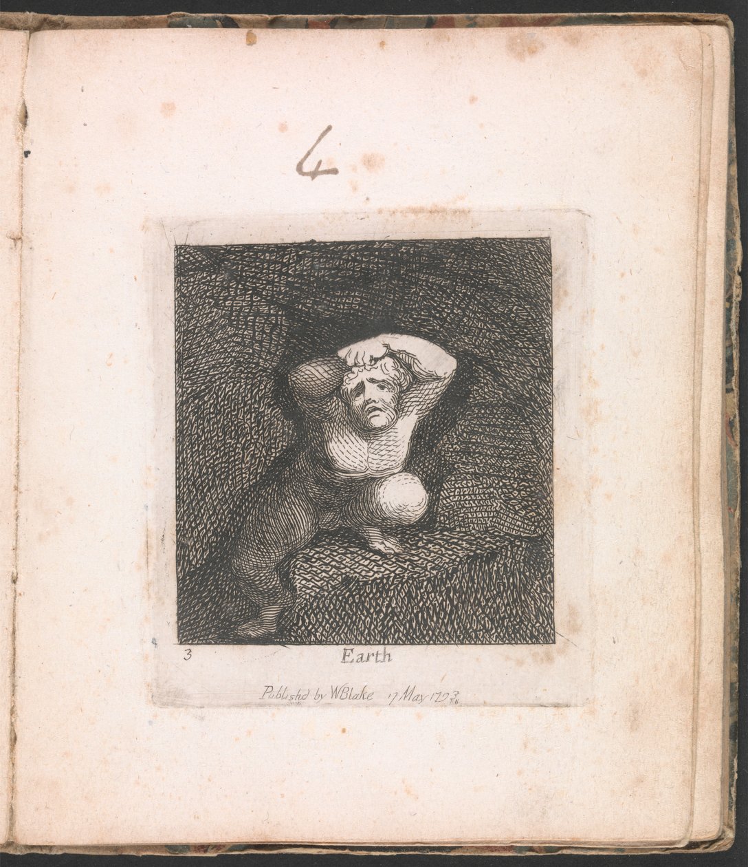 Für Kinder. Die Tore des Paradieses, Tafel 5, "Erde" von William Blake