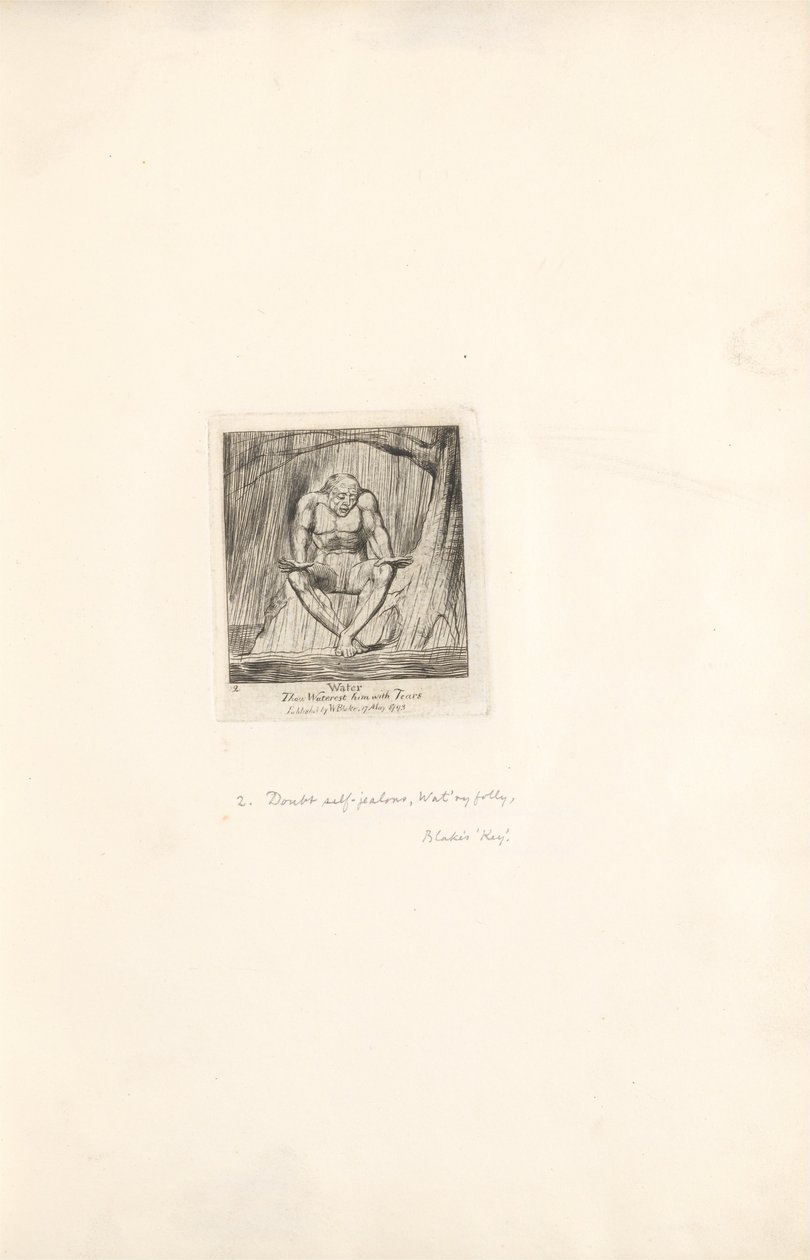 Für die Geschlechter - Die Tore des Paradieses, Tafel 4, Wasser von William Blake