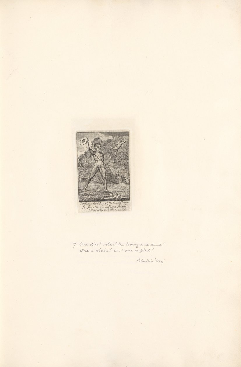 Für die Geschlechter - Die Tore des Paradieses, Platte 9, Ach! von William Blake