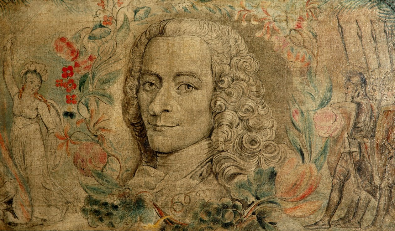 Francois Marie Arouet de Voltaire, ca. 1800 von William Blake
