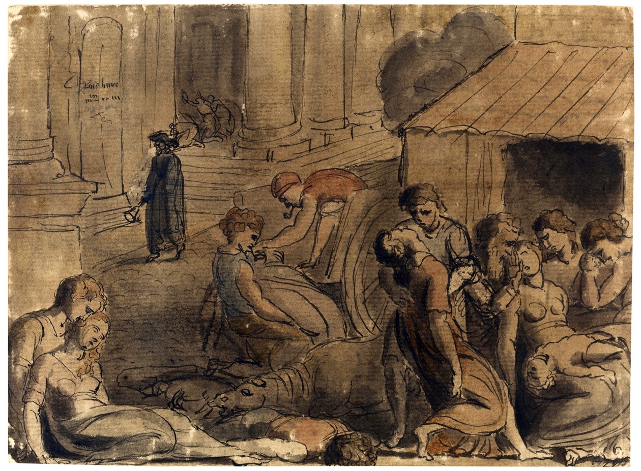Die Große Pest von London von William Blake