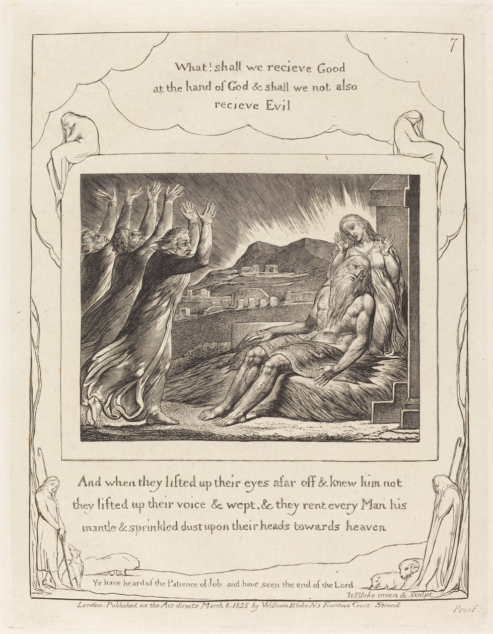 Hiobs Tröster von William Blake