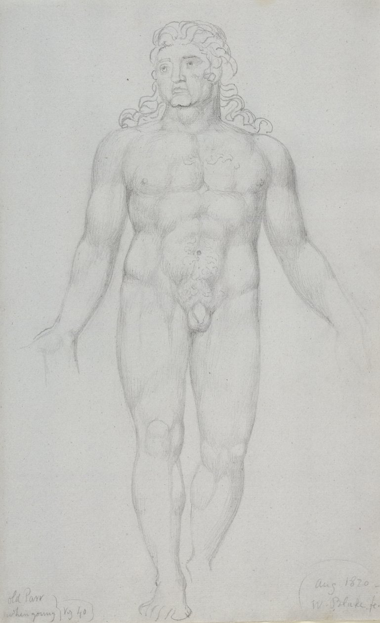 Old Parr in jungen Jahren, 1820 von William Blake