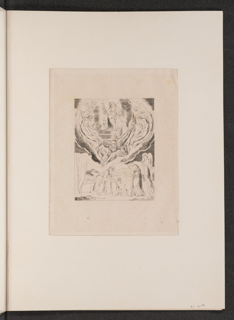 Satan geht aus der Gegenwart des Herrn von William Blake