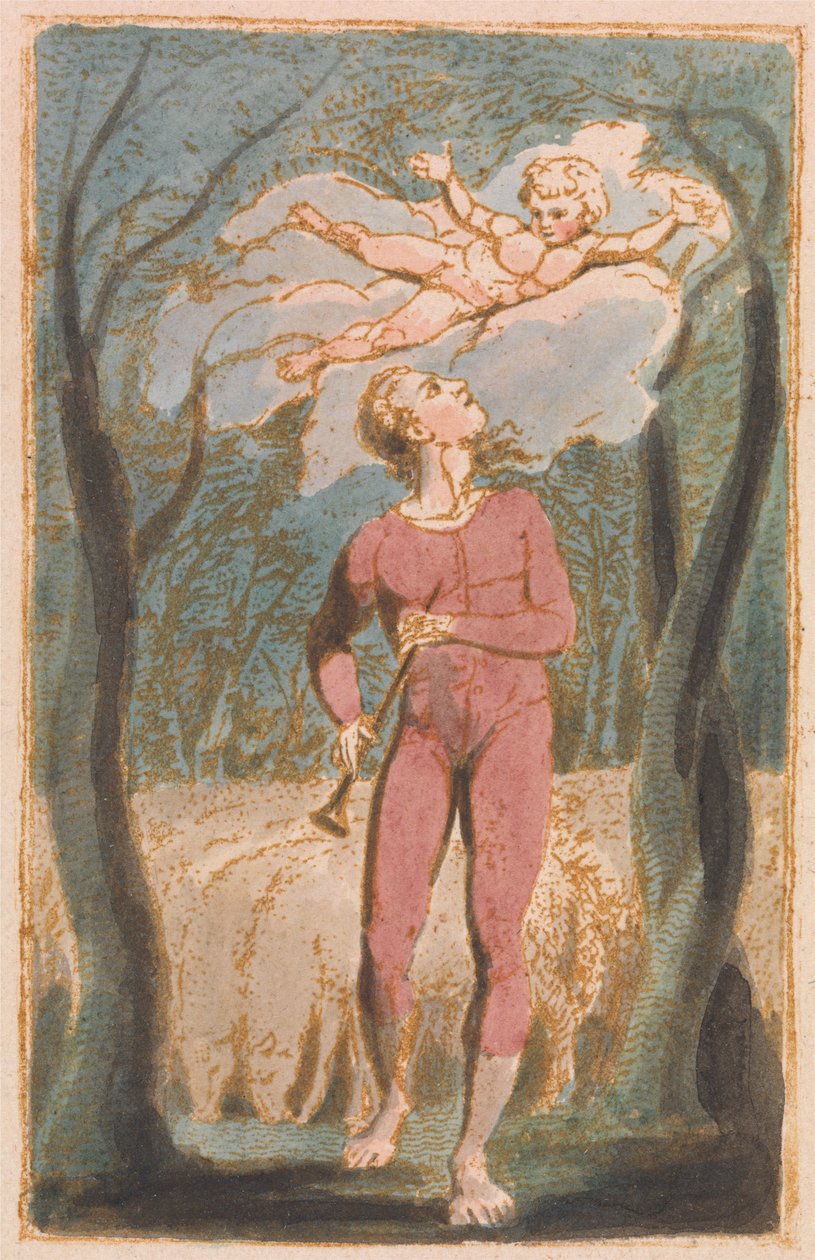 Songs of Innocence, Frontispiz (Platte 1) von William Blake