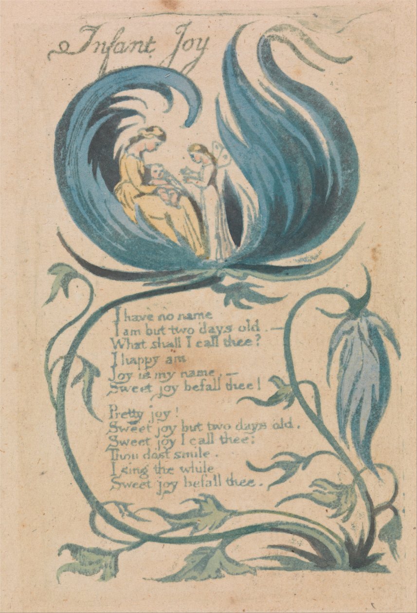 Lieder der Unschuld und Erfahrung, Tafel 28, Kindliche Freude (Bentley 25) von William Blake