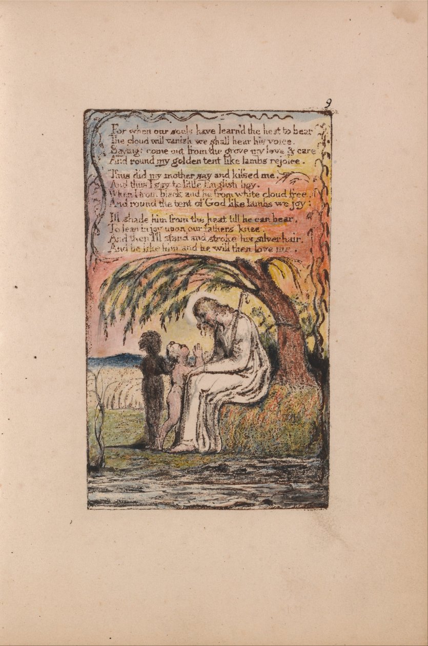 Lieder der Unschuld und Erfahrung, Platte 9, Der kleine schwarze Junge (Bentley 10) von William Blake