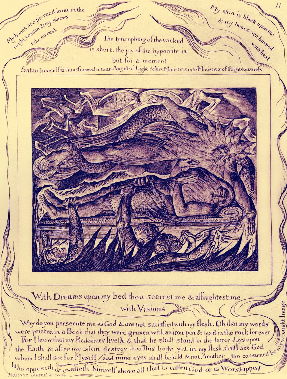Das Buch Hiob Illustrationen von William Blake von William Blake
