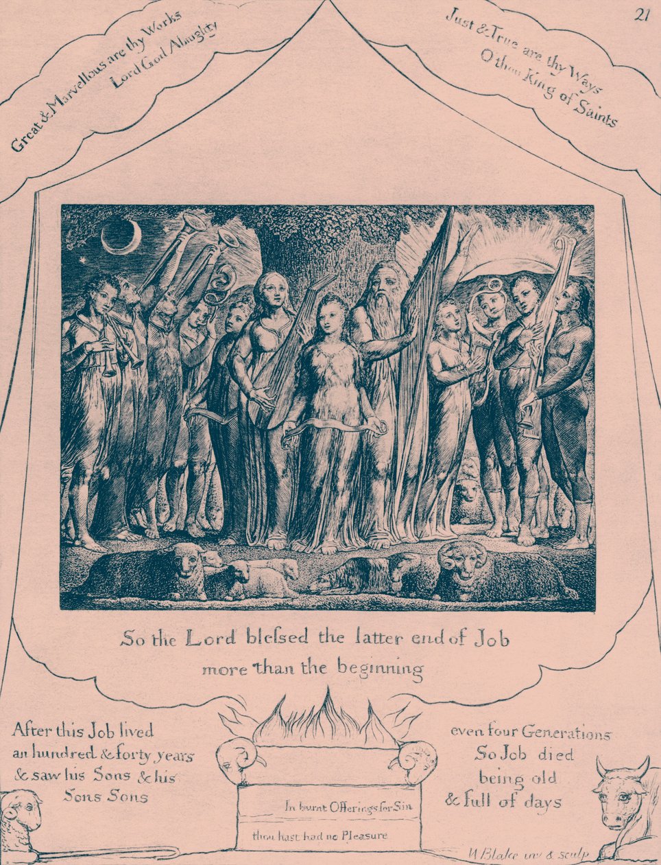 Das Buch Hiob, Illustrationen von William Blake von William Blake
