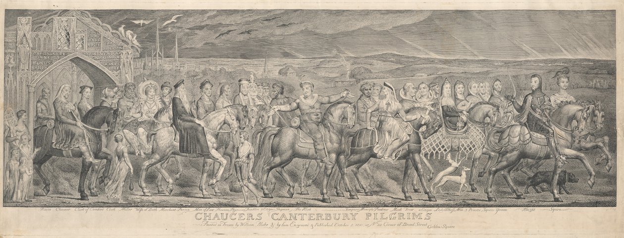Die Canterbury-Pilger von William Blake