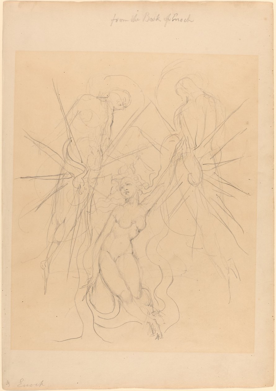 Der Abstieg der Engel zu einer der Töchter der Menschen von William Blake