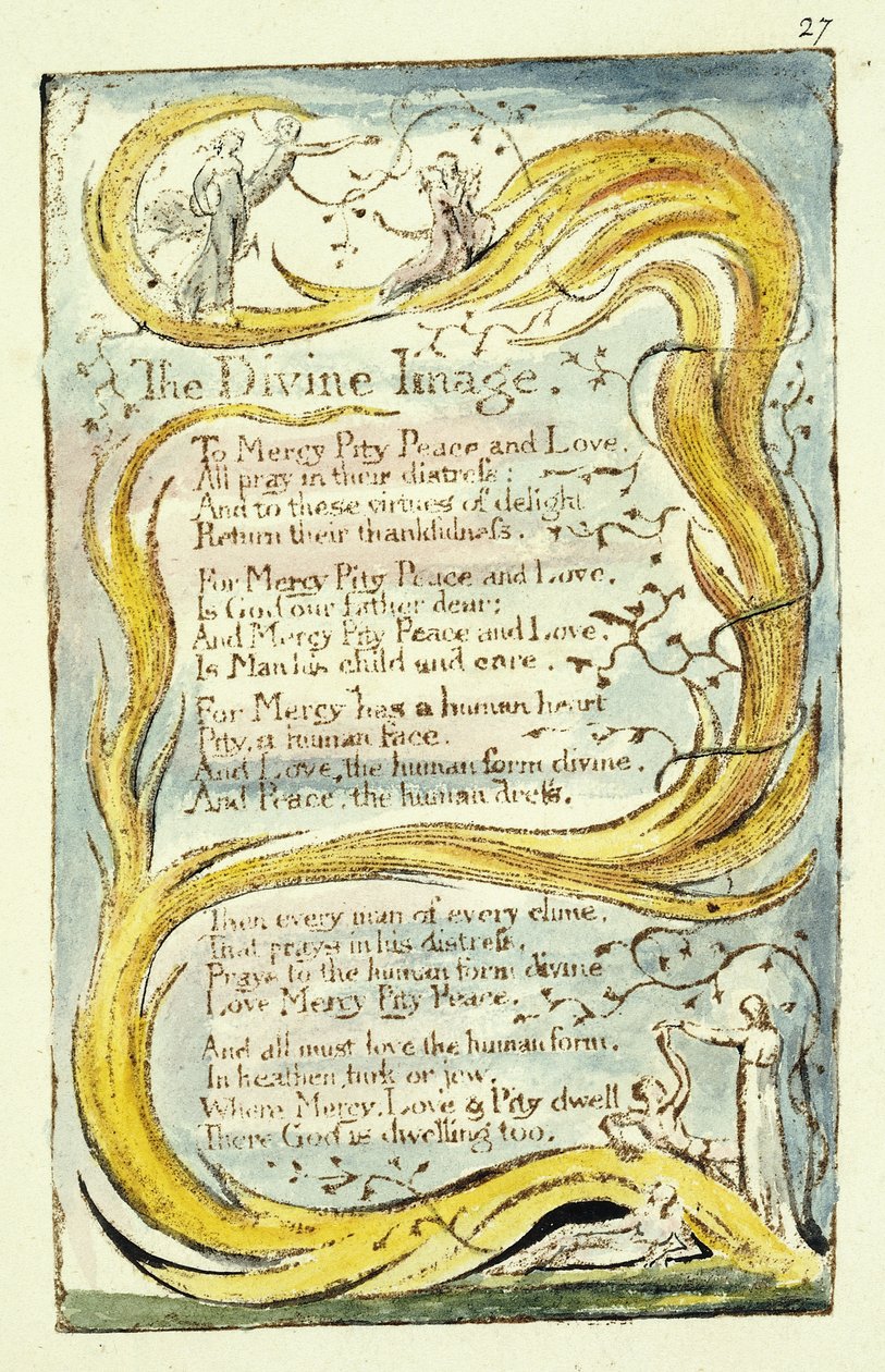 Das göttliche Bild, 1789 von William Blake