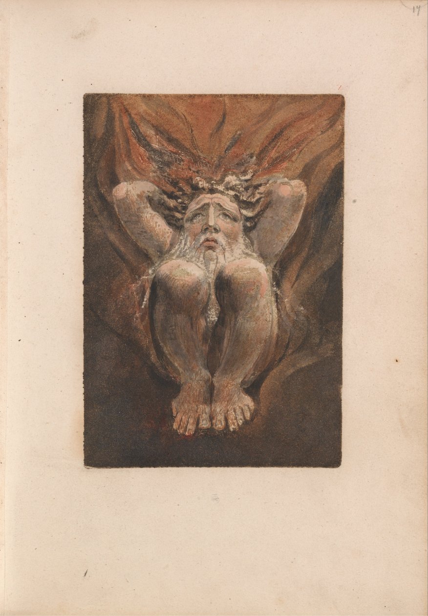 Das erste Buch von Urizen, Tafel 21 (Bentley 16) von William Blake