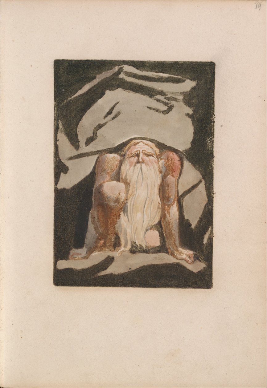 Das erste Buch Urizen, Tafel 23 (Bentley 9) von William Blake