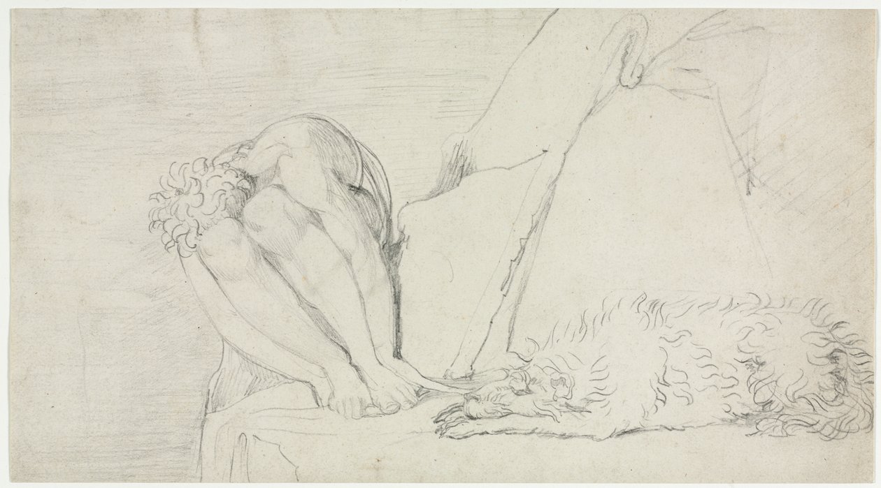 Der Gedanke an den Tod allein, die Angst zerstört, um 1795 von William Blake
