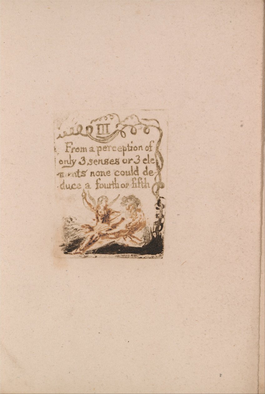 Es gibt keine natürliche Religion, Tafel 5 (Bentley a6) von William Blake