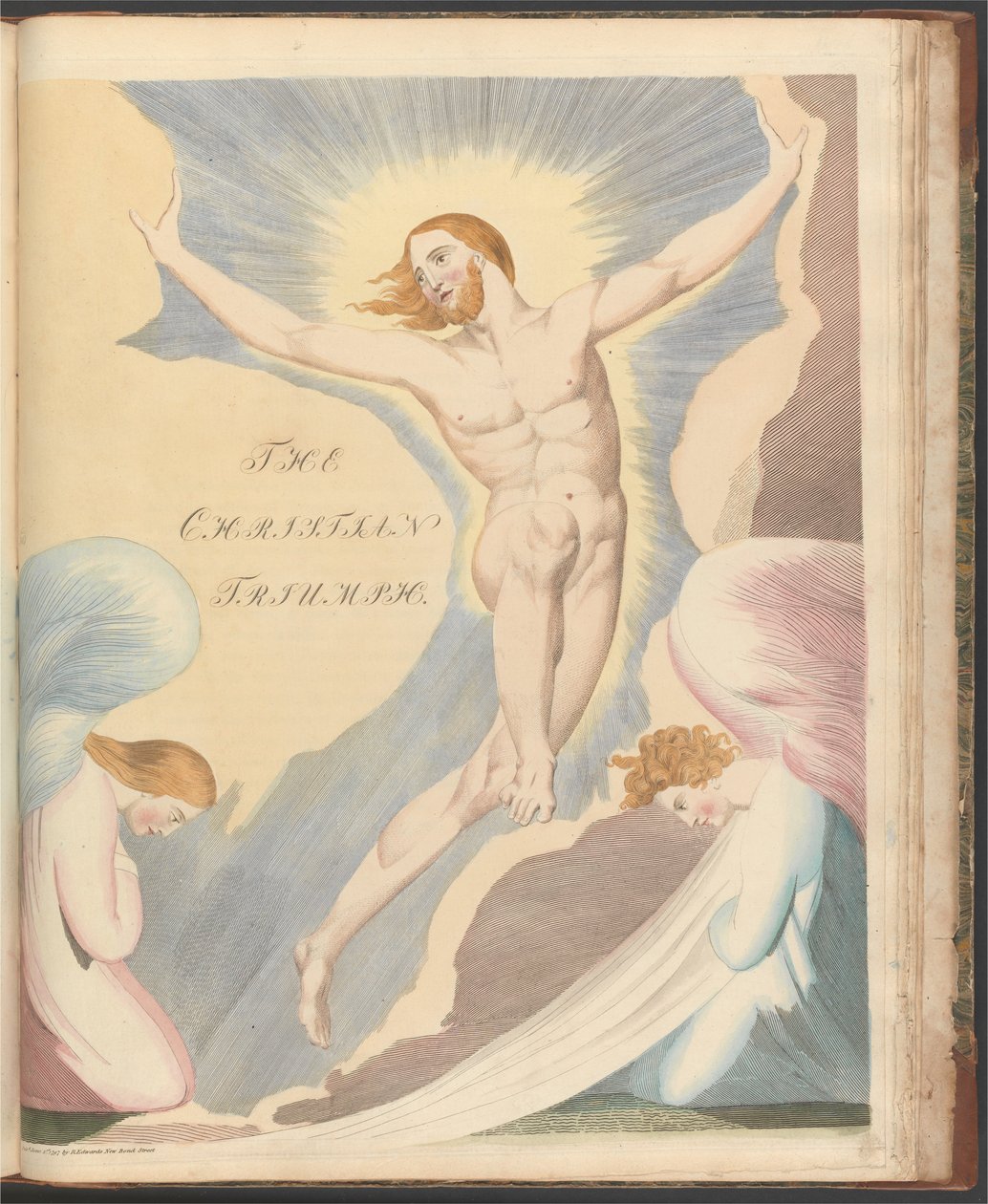 Youngs Nachtgedanken, Seite 65, Nacht die Vierte, Der christliche Triumph von William Blake
