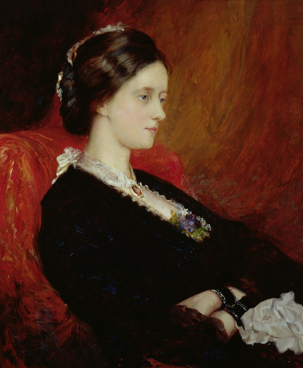 Porträt von The Hon. Mrs. Emily Meynell-Ingram, 1884 von William Blake Richmond