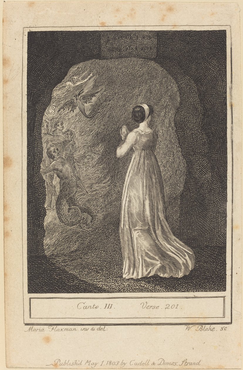 Gesang III, Vers 201 von William Blake after Mary Ann Flaxman
