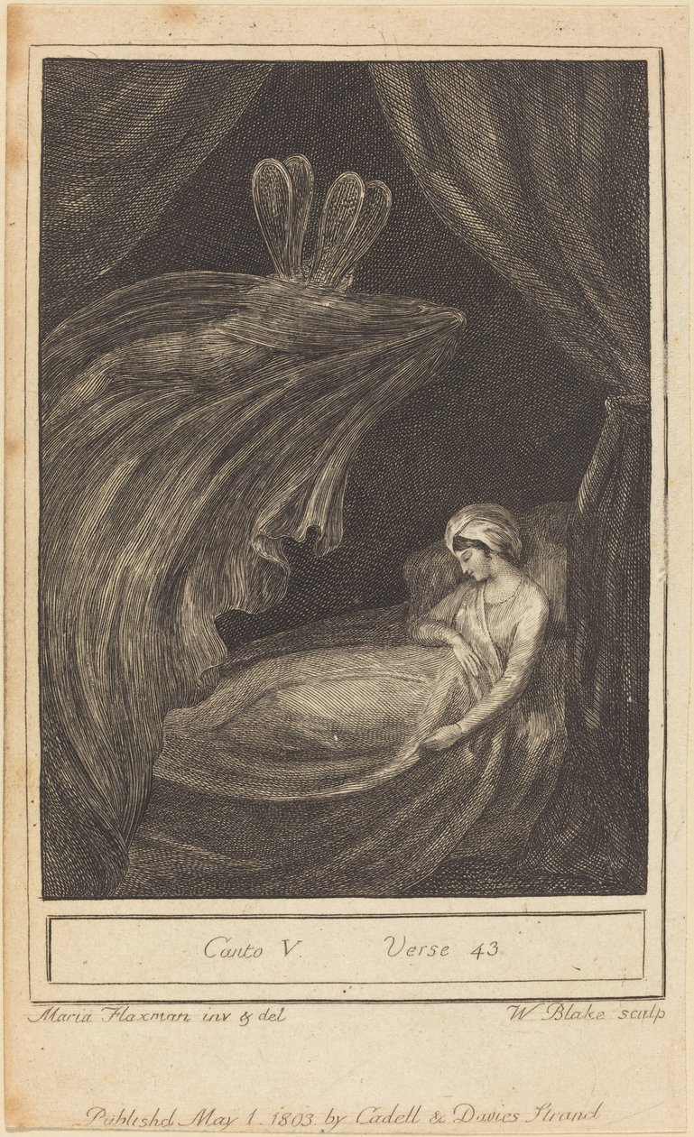 Gesang V, Vers 43 von William Blake after Mary Ann Flaxman