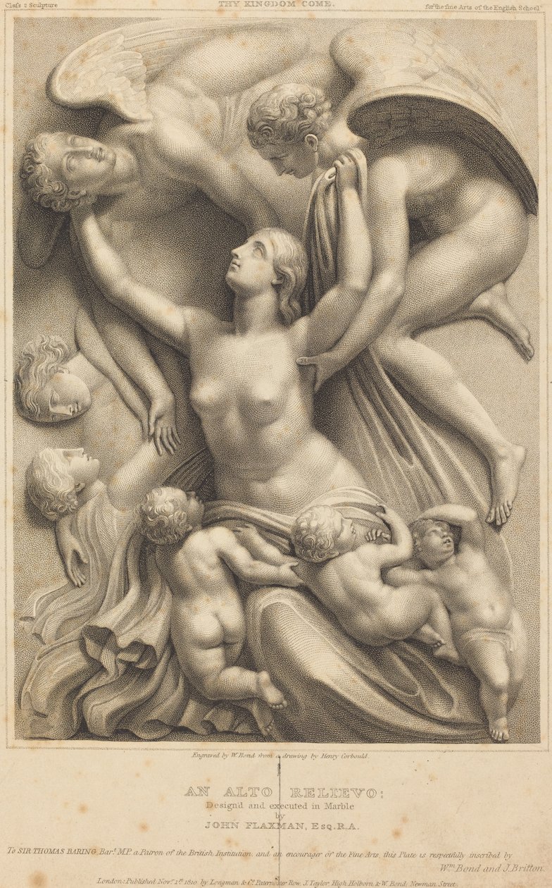 Dein Reich komme (Denkmal für Sir Thomas Barting) von William Bond after Henry Corbould after John Flaxman
