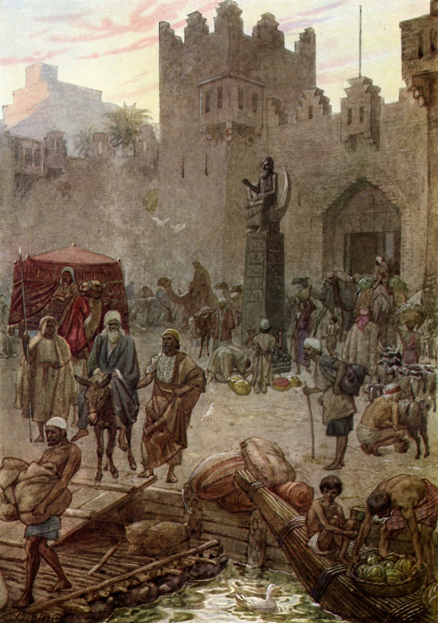 Abram verlässt Ur der Chaldäer - Bibel von William Brassey Hole