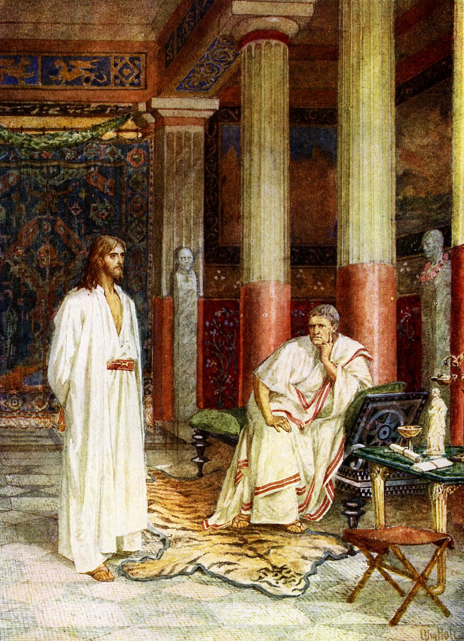 Jesus steht vor Pilatus - Bibel von William Brassey Hole