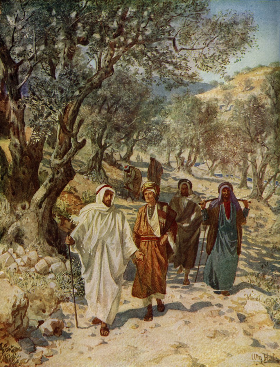Philippus und Nathanael werden Jünger Jesu von William Brassey Hole