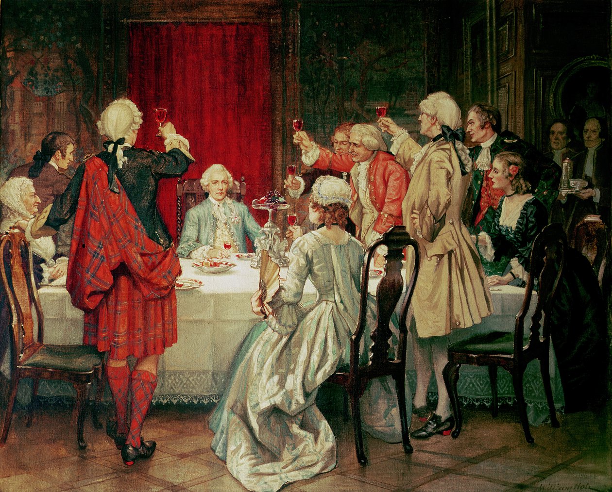 Prinz Charles Edward Stuart in Edinburgh, 1745 von William Brassey Hole