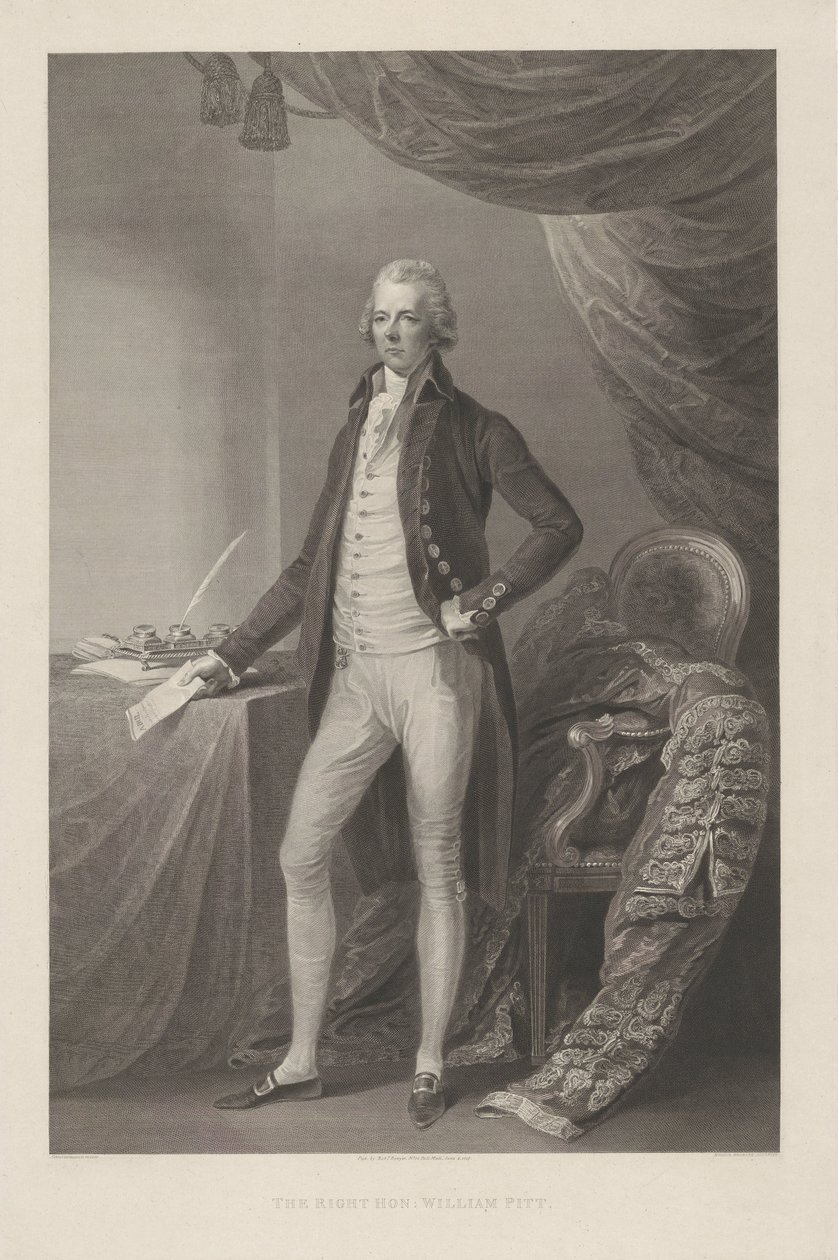 Porträt von William Pitt von William Bromley (I)