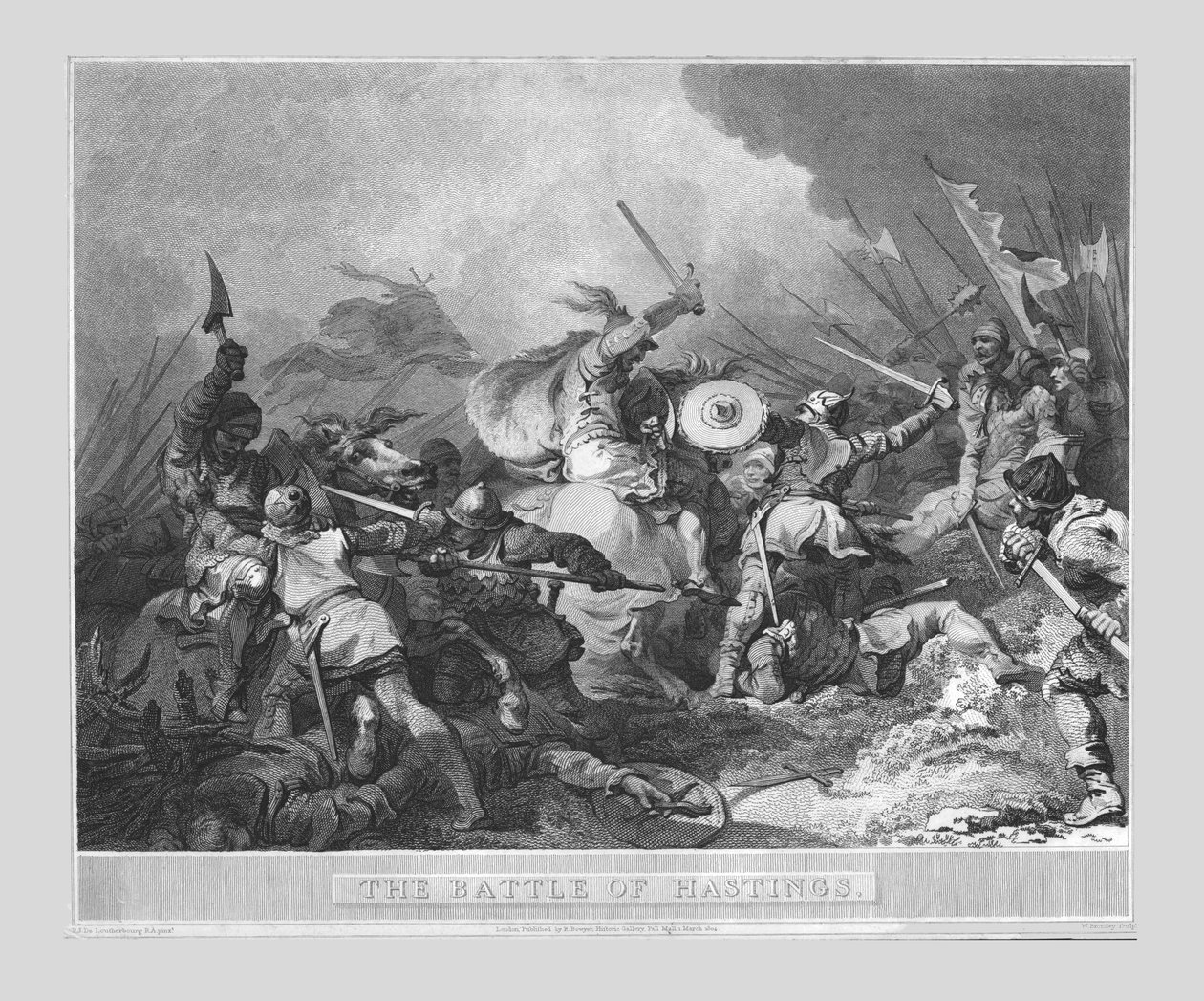 Die Schlacht von Hastings, um 1804 von William Bromley