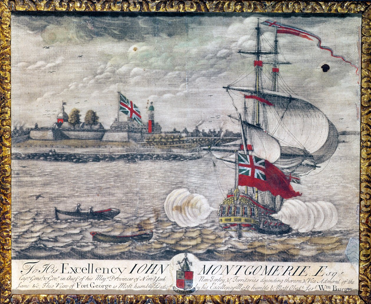 An Seine Exzellenz John Montgomerie Esq. (Ansicht von Fort George) von William Burgis