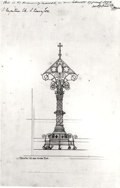 Entwurf für ein Lesepult, St. Augustine