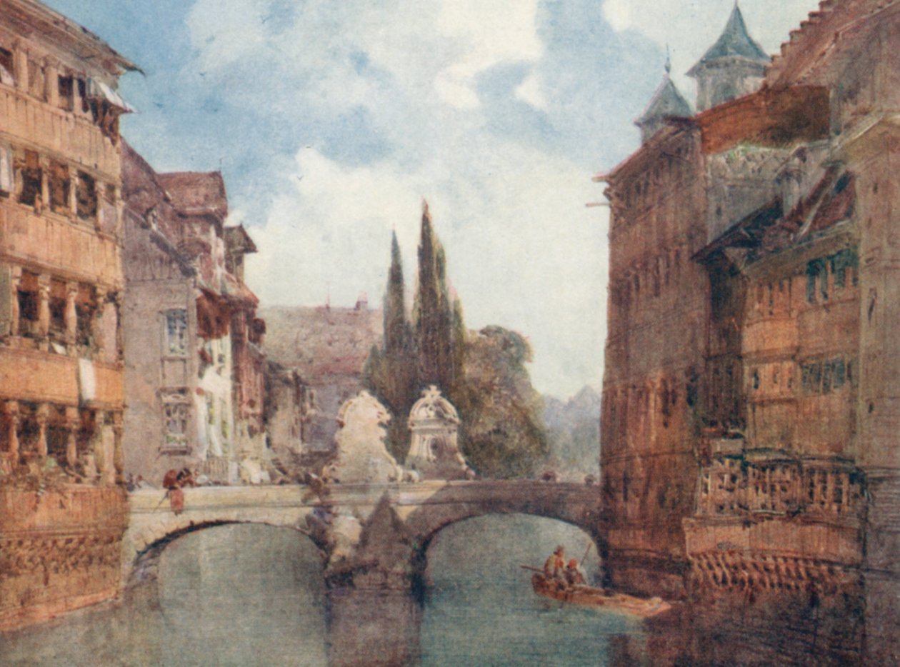 Alte Brücke, Nürnberg von William Callow