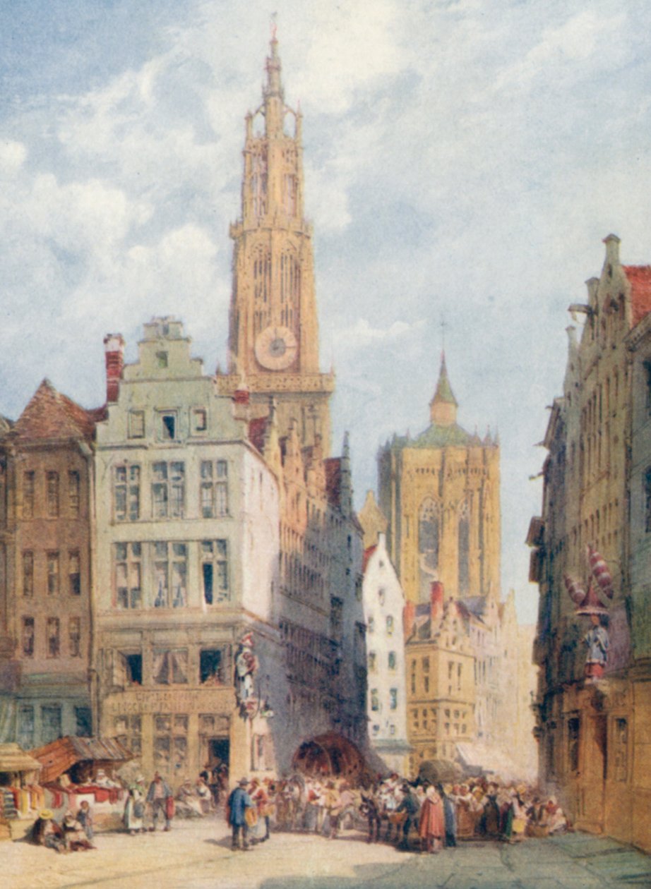 Die Kathedrale, Antwerpen von William Callow