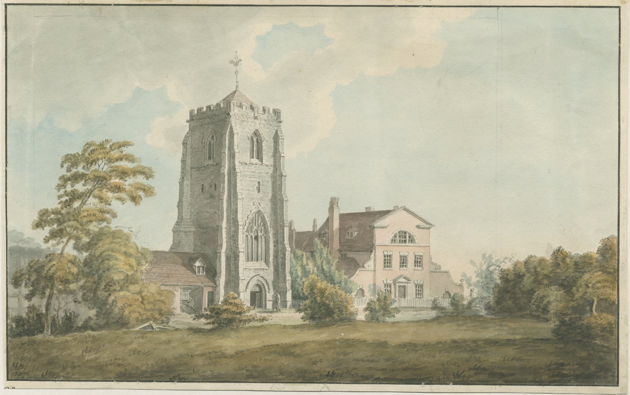 Ranton Abbey [Priory]: Aquarell, undatiert [spätes 18. Jahrhundert] von William Carter