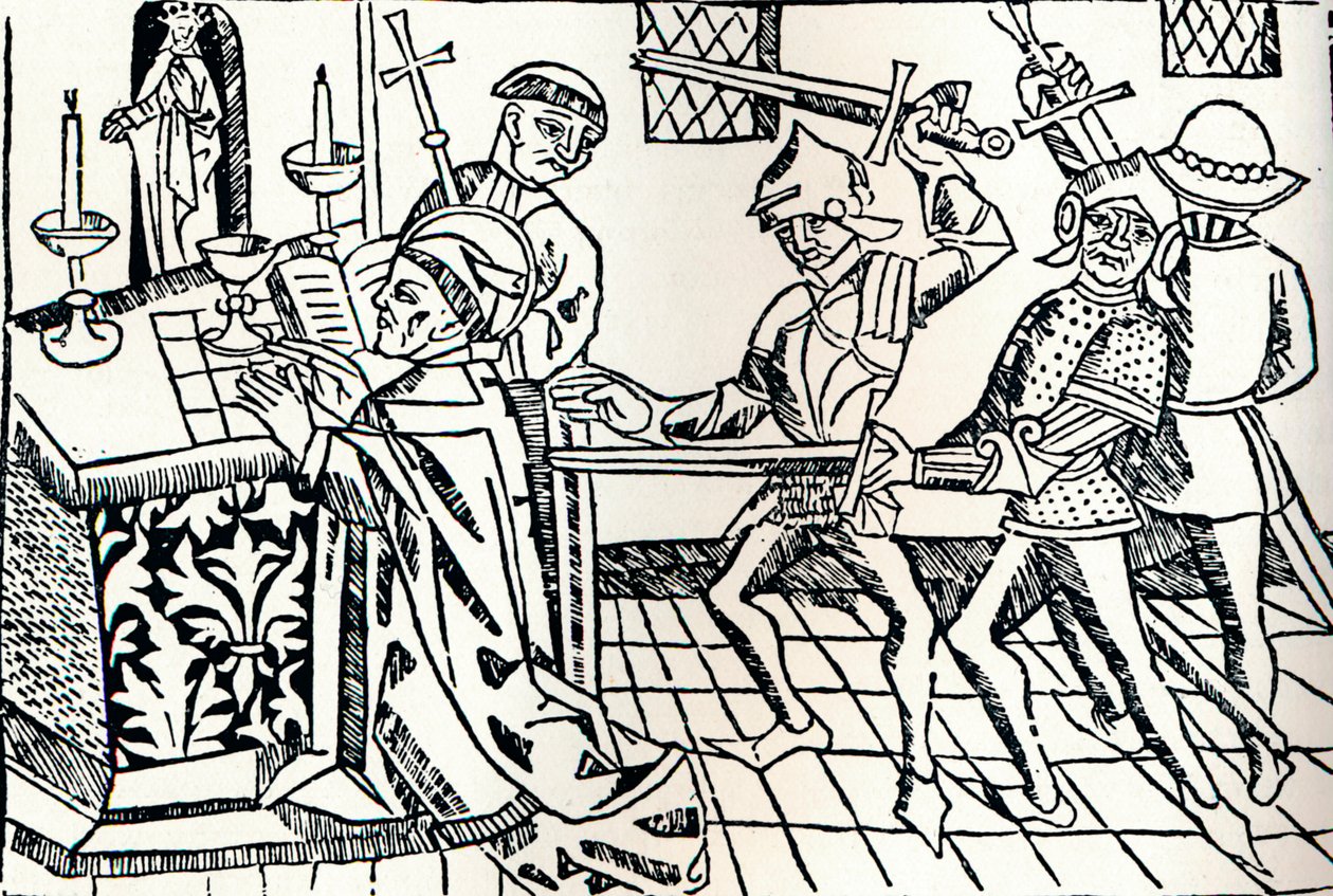 Martyrium des Heiligen Thomas von Canterbury, um 1484 von William Caxton