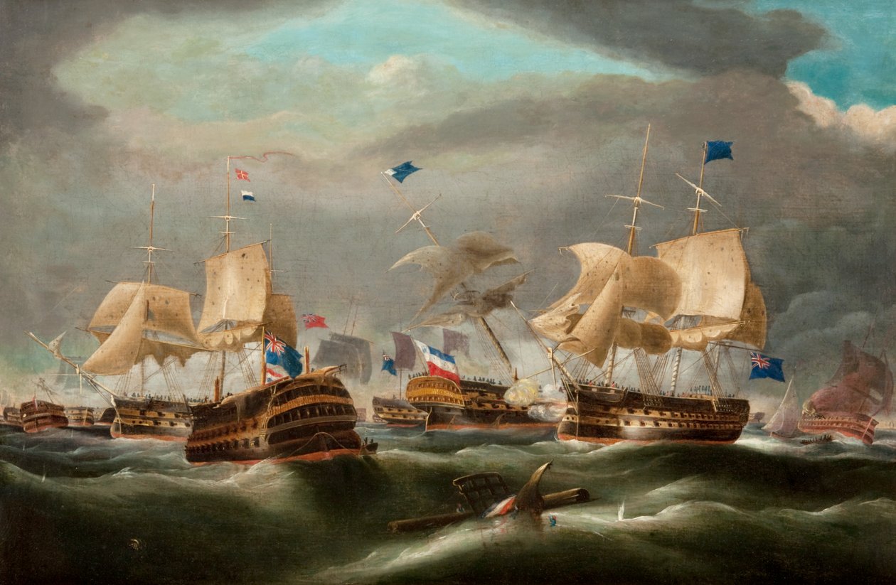 Schlacht von Camperdown von William Clarkson (manner of) Stanfield
