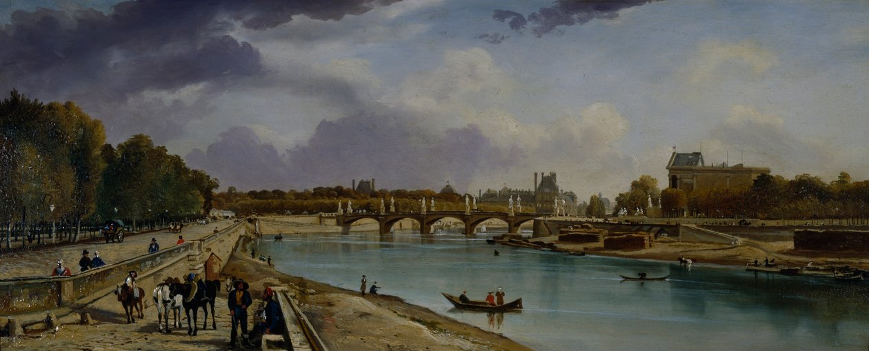 Die Seine unterhalb von Paris, ca. 1825-35 von William Cowen
