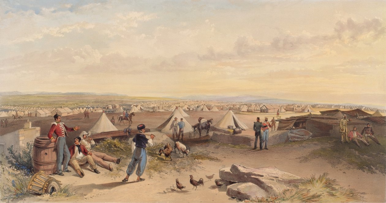 Lager der 4. Division, 15. Juli 1855 von William Crimea Simpson
