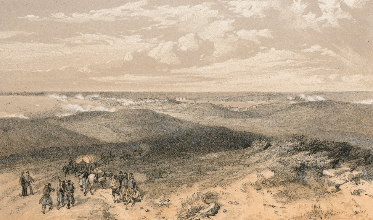 Sebastopol von der Rückseite der englischen Batterien von William 