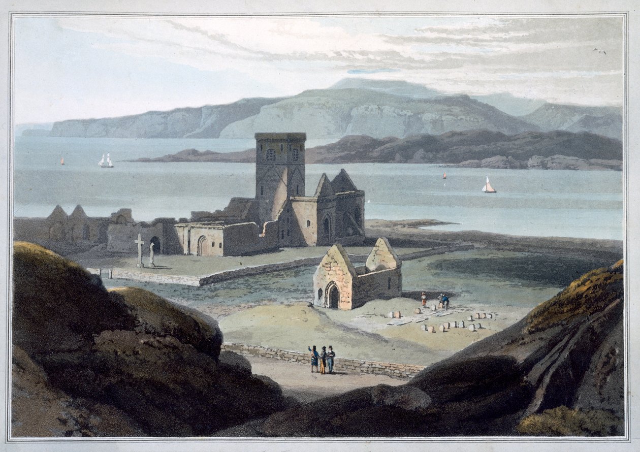 Die Kathedrale von Iona, Argyll und Bute, Schottland, 1817 von William Daniell