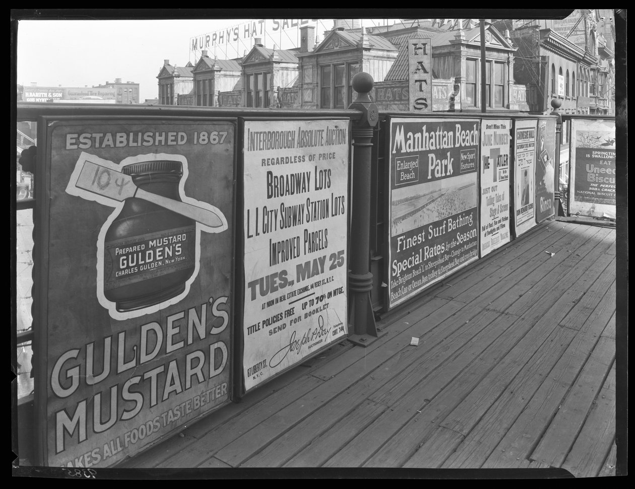 Myrtle Avenue Elevated Poster, 25. Mai 1920 von William Davis Hassler