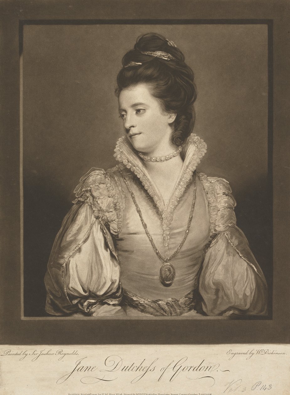 Jane Gordon (geb. Maxwell), Herzogin von Gordon von William Dickinson