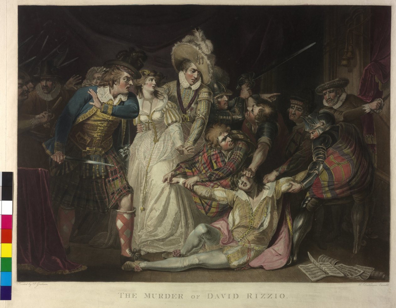 Die Ermordung von David Rizzio von William Dickinson