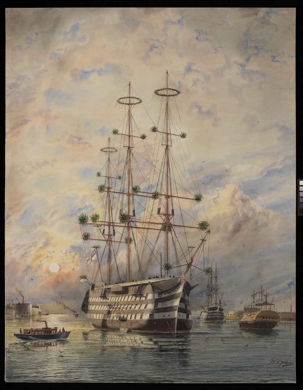 HMS Victory von William Edward Atkins