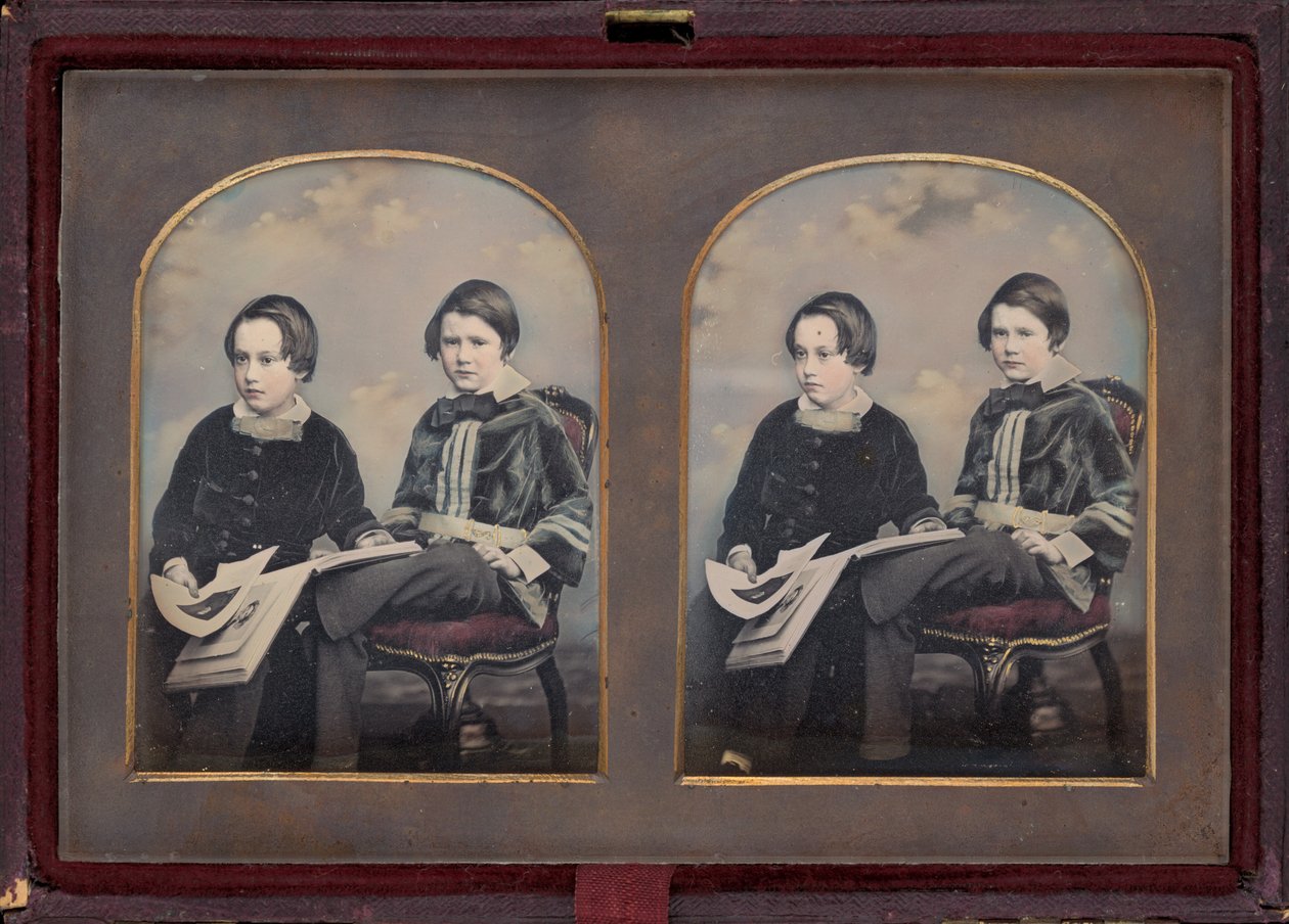 Porträt von zwei Jungen von William Edward Kilburn